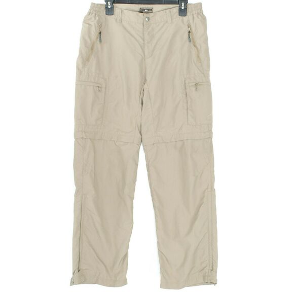 REI Pants Convertible Cargo Y2K Gorpcore Outdoor Streetwear UPF 50+ Tan Size 10 - Picture 1 of 4